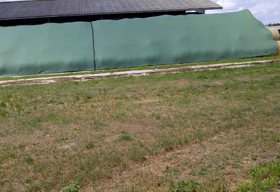 Zakrývací plachta Flortex 55/160 - 6,15x12,50m na seno/slámu - pro zakrytí cca 30 balíků