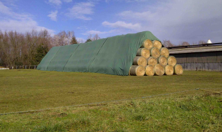 Zakrývací plachta Flortex 55/160 - 5,25x10m na seno/slámu